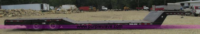 image for item K4062 1989 Trail King TK60HTXL492 drop deck hydra-tail equipment trailer