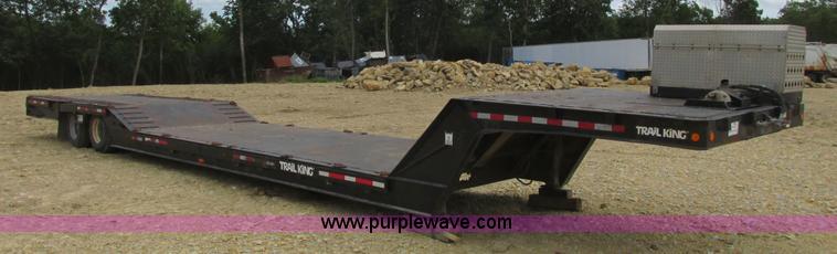 image for item K4062 1989 Trail King TK60HTXL492 drop deck hydra-tail equipment trailer