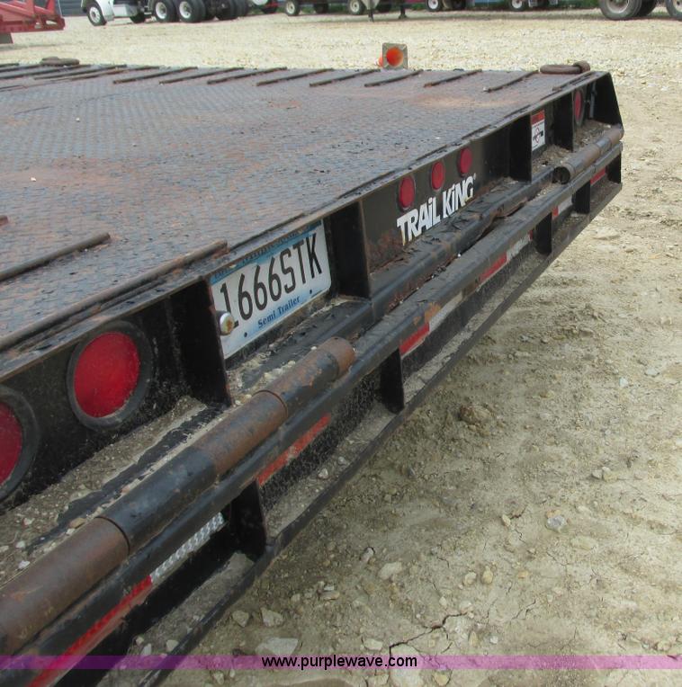 image for item K4062 1989 Trail King TK60HTXL492 drop deck hydra-tail equipment trailer