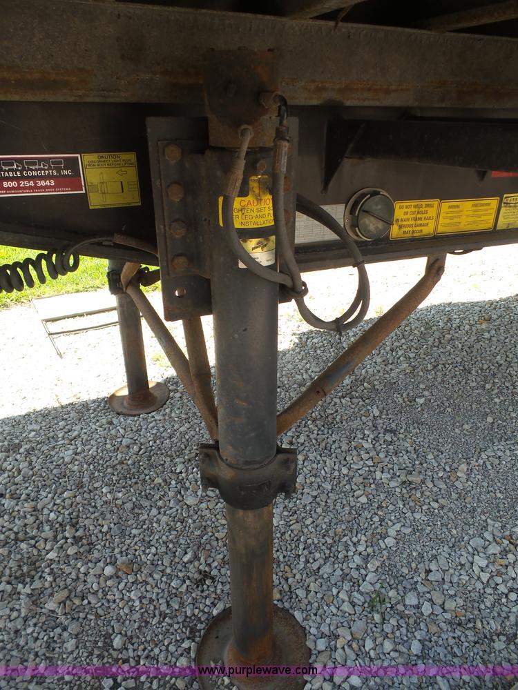 image for item K4668 2011 BWS 53VT3V Demountable Concepts trailer with storage boxes