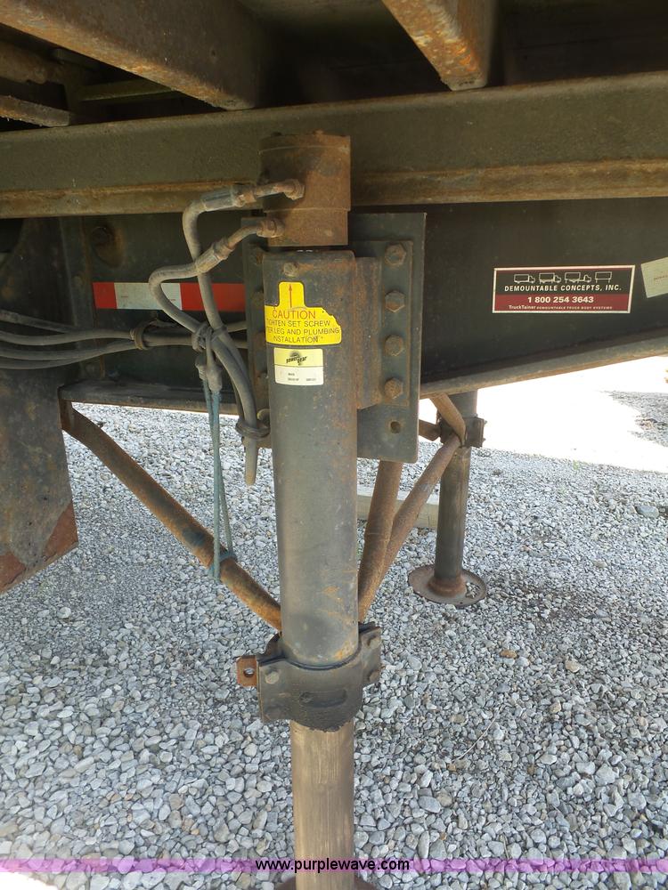 image for item K4668 2011 BWS 53VT3V Demountable Concepts trailer with storage boxes