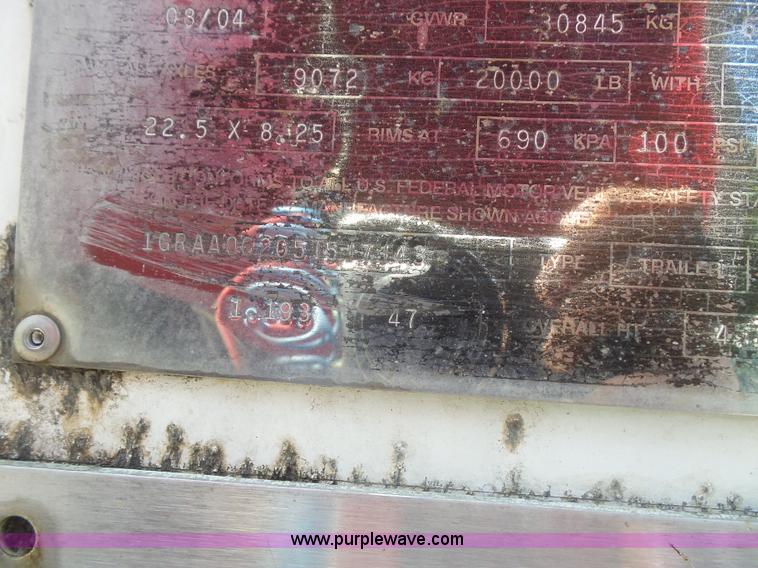 image for item L4829 2005 Great Dane 7411TP-SA dry van trailer