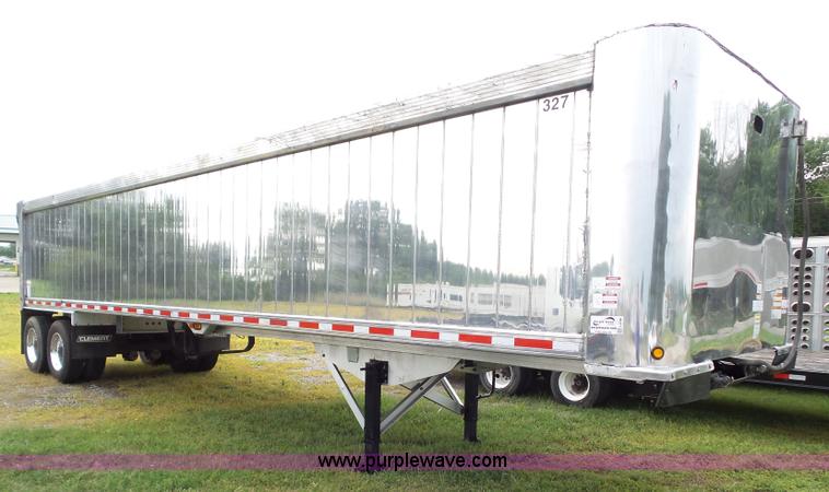 image for item L5506 2014 Clement ADW3860 double wall aluminum end dump trailer