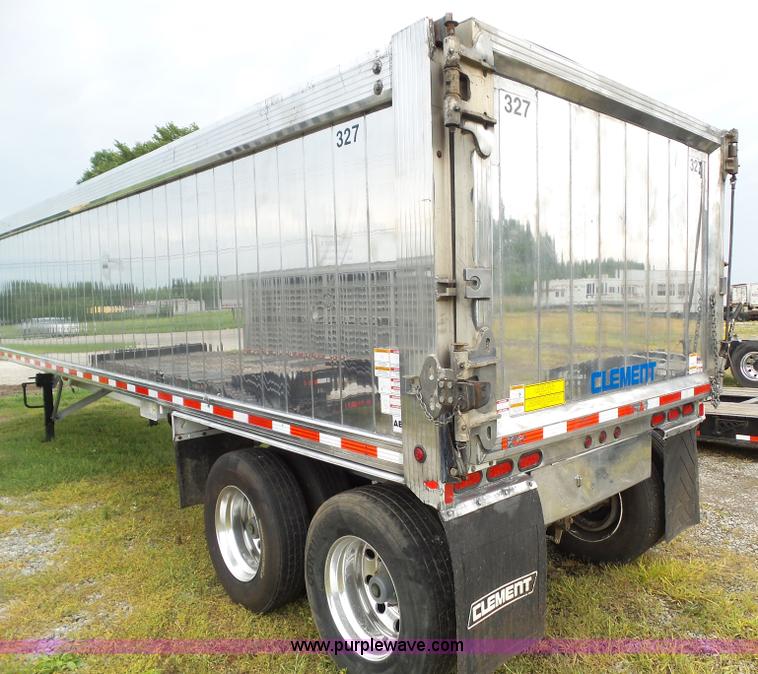image for item L5506 2014 Clement ADW3860 double wall aluminum end dump trailer