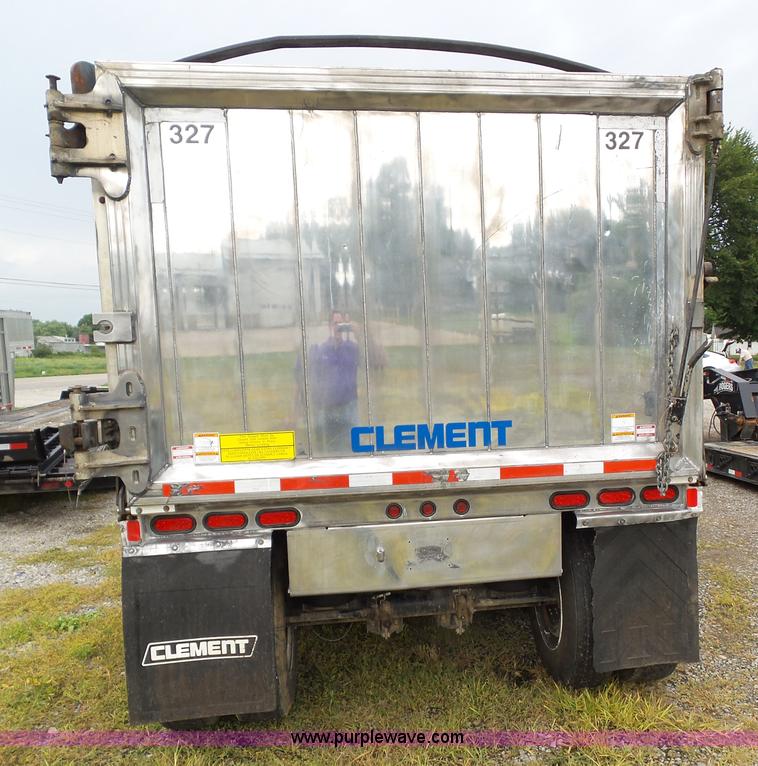 image for item L5506 2014 Clement ADW3860 double wall aluminum end dump trailer