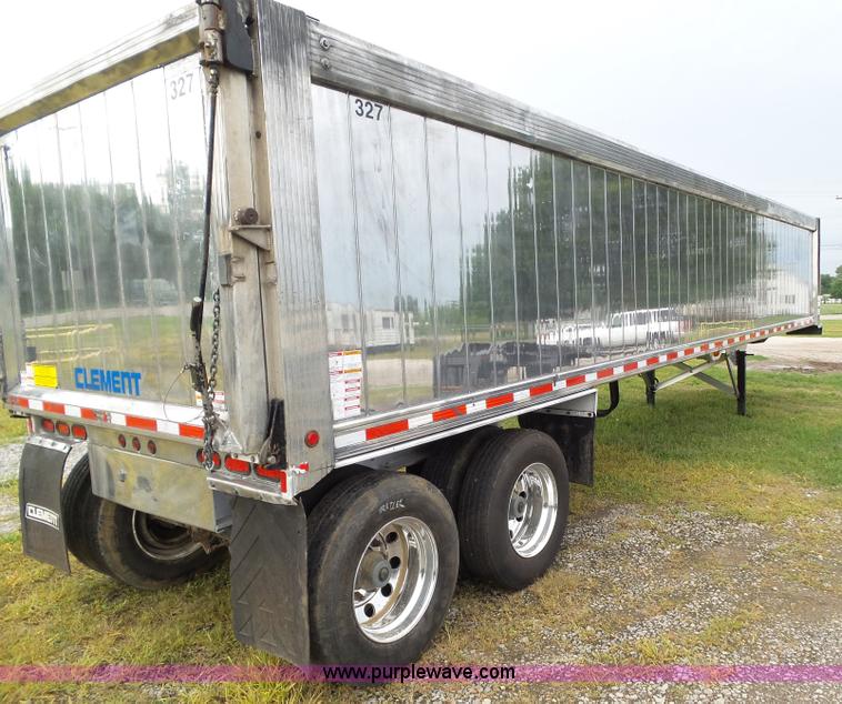 image for item L5506 2014 Clement ADW3860 double wall aluminum end dump trailer