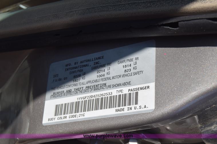 image for item K2913 2002 Mazda 626