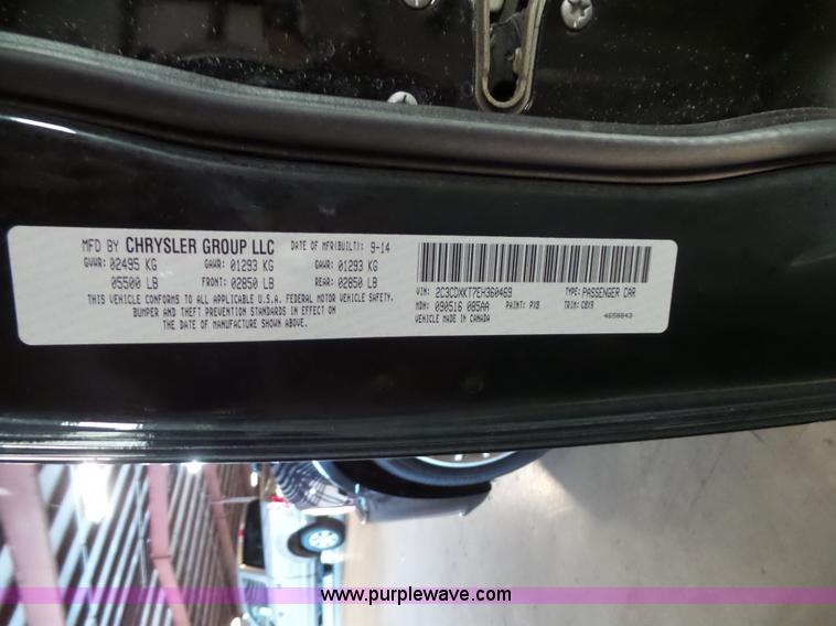 image for item J4008 2014 Dodge Charger Police