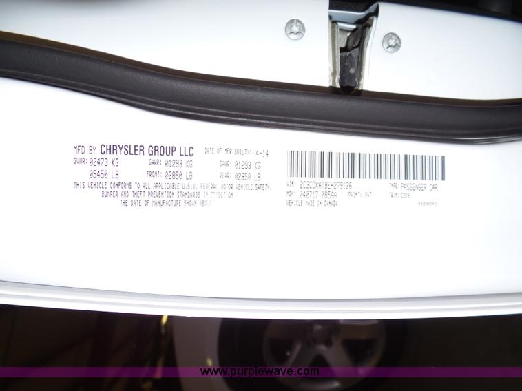 image for item J4011 2014 Dodge Charger Police