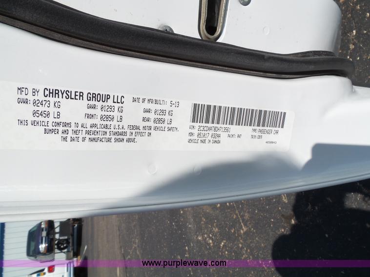 image for item J4017 2013 Dodge Charger Police