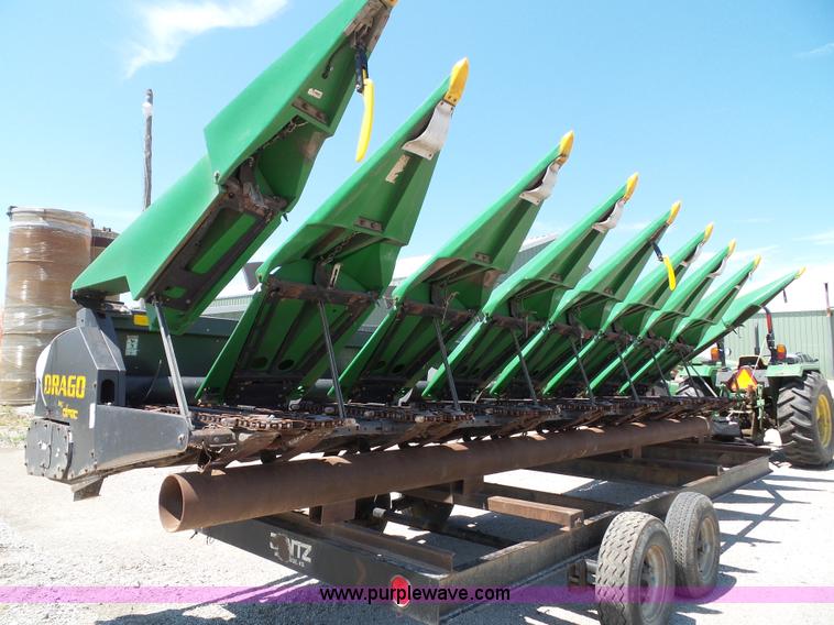 image for item BG9301 2010 Drago L8 row crop head with Jantz trailer