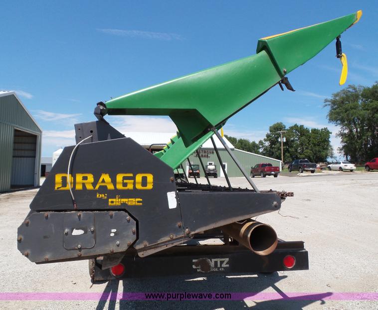 image for item BG9301 2010 Drago L8 row crop head with Jantz trailer