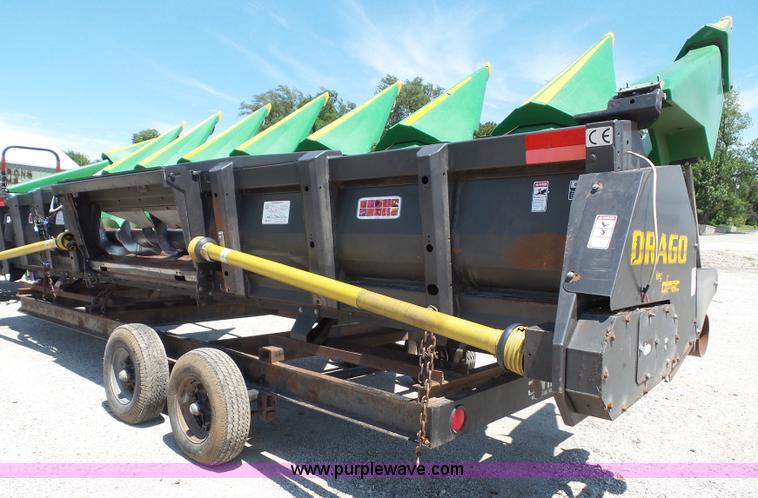 image for item BG9301 2010 Drago L8 row crop head with Jantz trailer