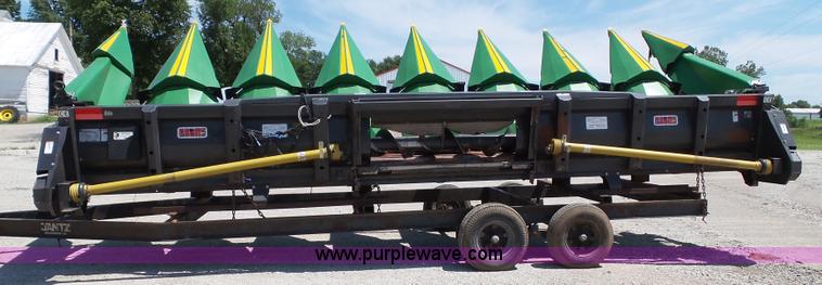 image for item BG9301 2010 Drago L8 row crop head with Jantz trailer