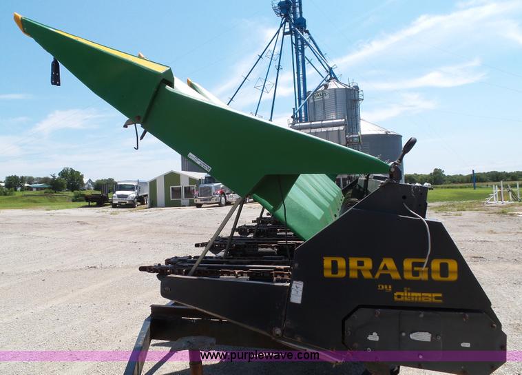 image for item BG9301 2010 Drago L8 row crop head with Jantz trailer