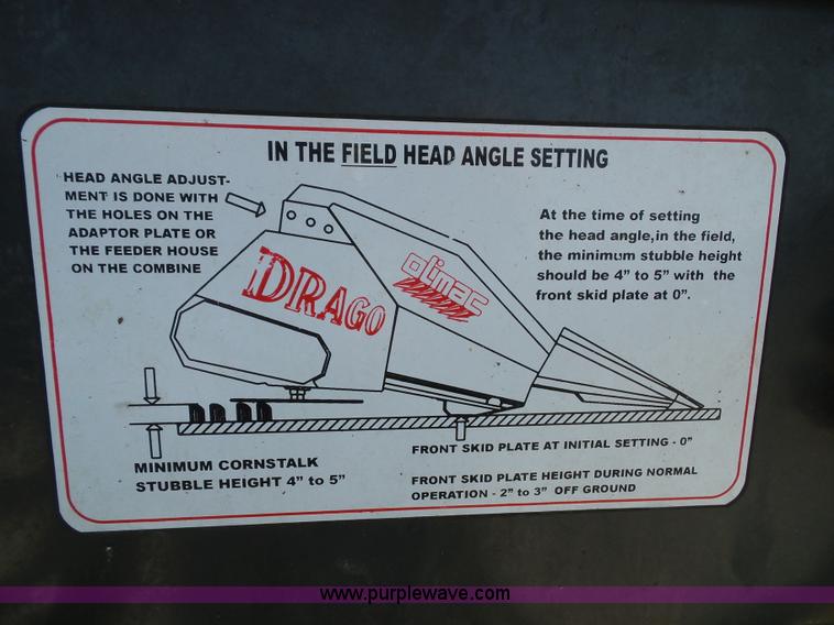 image for item BG9301 2010 Drago L8 row crop head with Jantz trailer