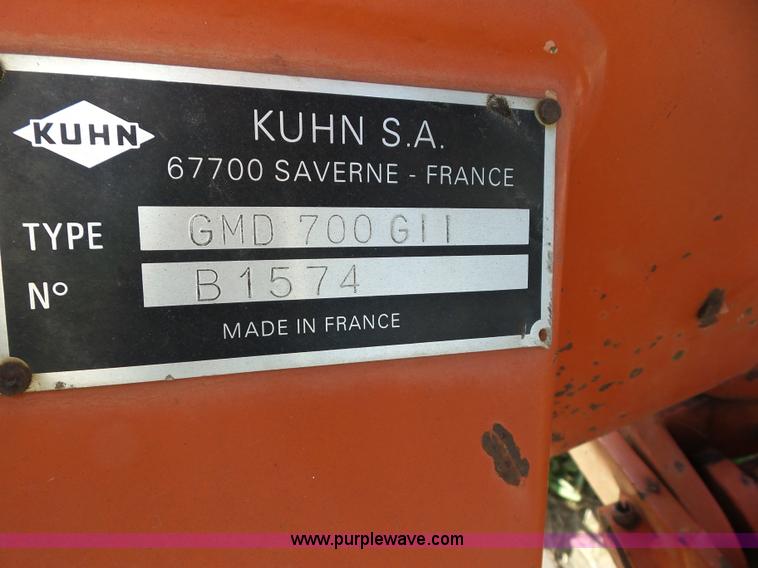 image for item BZ9640 Kuhn GMD700-GII disc mower