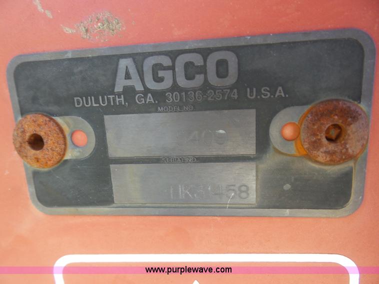 image for item BZ9641 AGCO 5409 disc mower