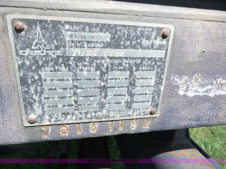 image for item BZ9647 1979 Deutz Fahr DX90 tractor