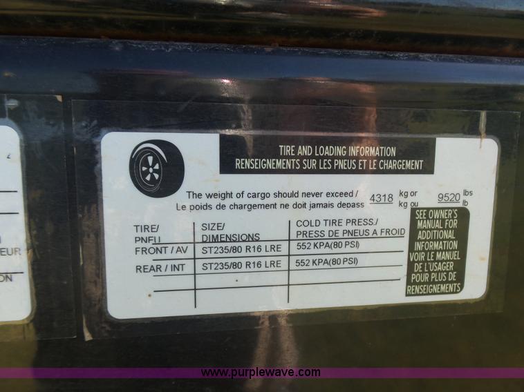 image for item CD9352 2015 Load Trail dump trailer