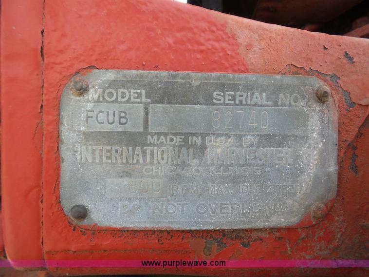 image for item K1671 Mccormick Farmall Cub tractor