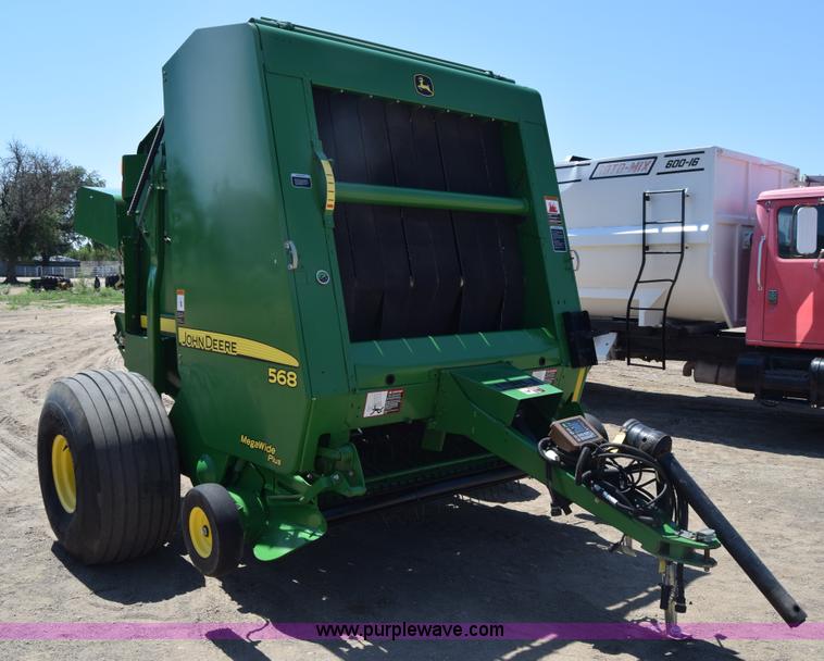 image for item K2844 2012 John Deere 568 round baler