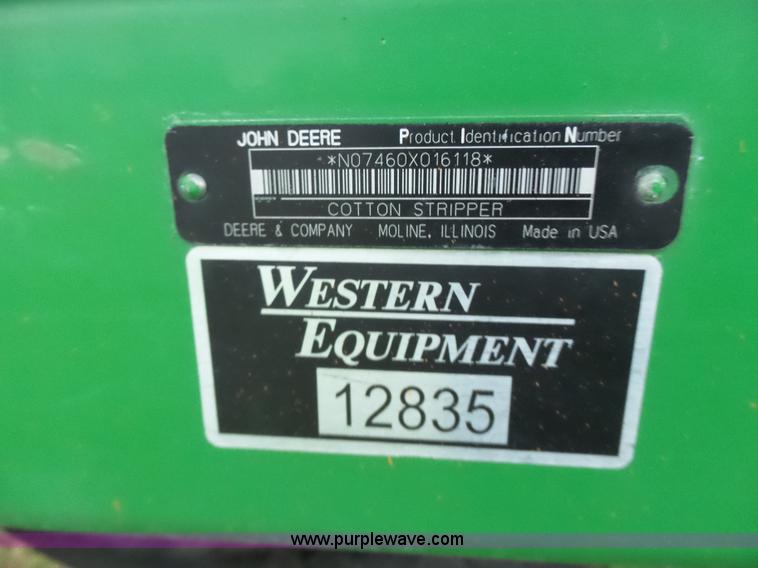 image for item K3162 2004 John Deere 7460 RWA cotton stripper