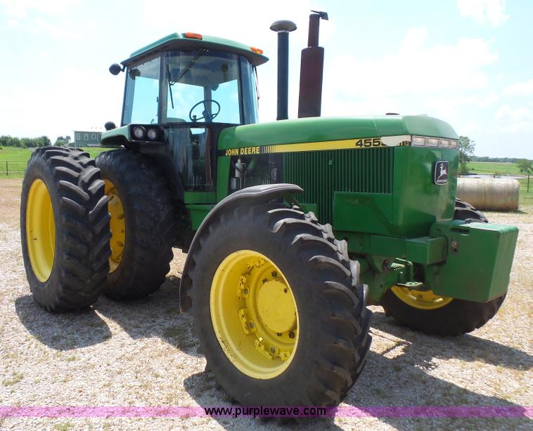 image for item K4676 1990 John Deere 4555 MFWD tractor