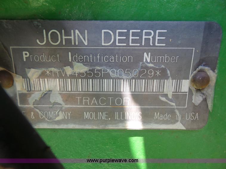 image for item K4676 1990 John Deere 4555 MFWD tractor