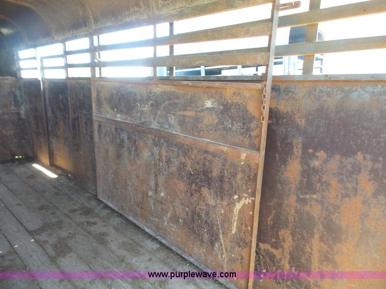 image for item L4935 1982 Bonanza livestock trailer