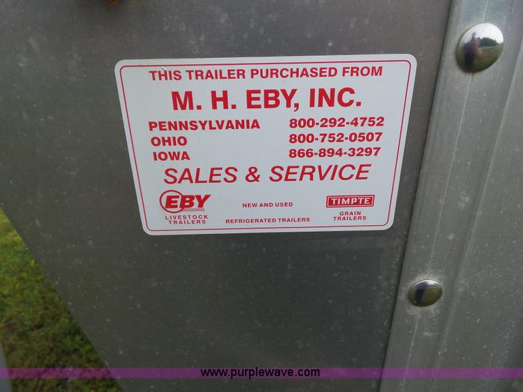 image for item L5508 2010 Eby Wrangler livestock trailer