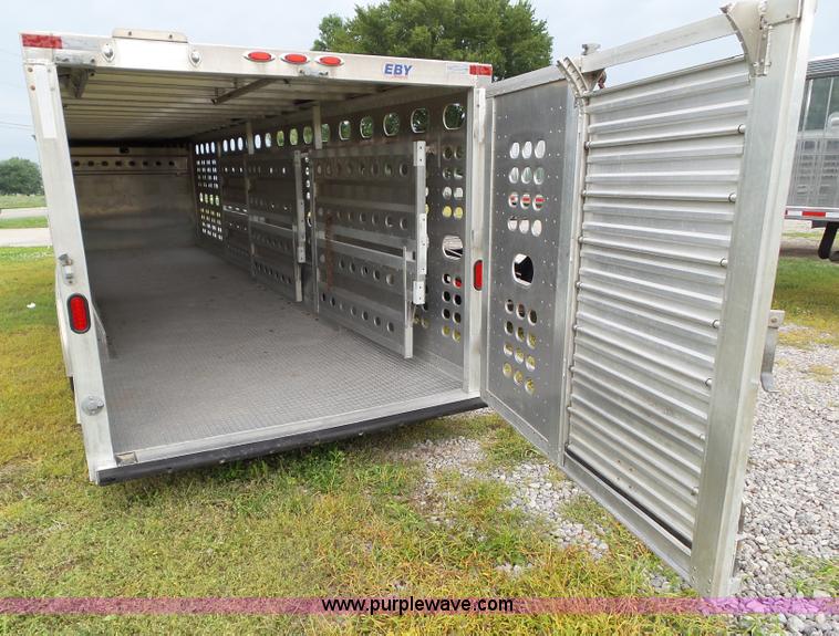 image for item L5508 2010 Eby Wrangler livestock trailer