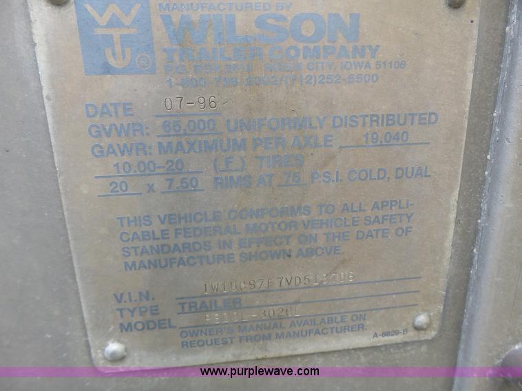 image for item L6242 1997 Wilson PSDCL-302CC livestock equipment