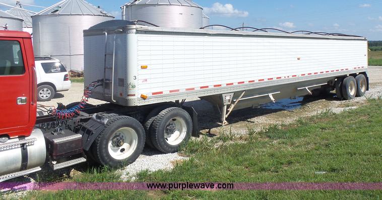 image for item L6245 1988 Timpte double hopper grain trailer