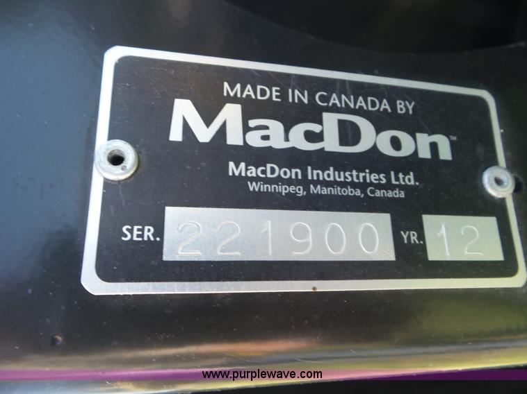 image for item L6871 2012 MacDon FD70 flex draper head
