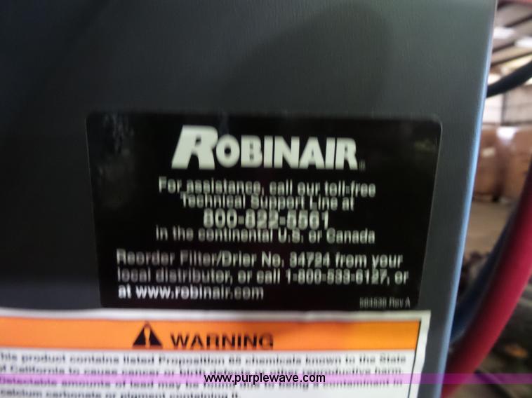 image for item BS9606 Robinair refrigerant reclaiming unit