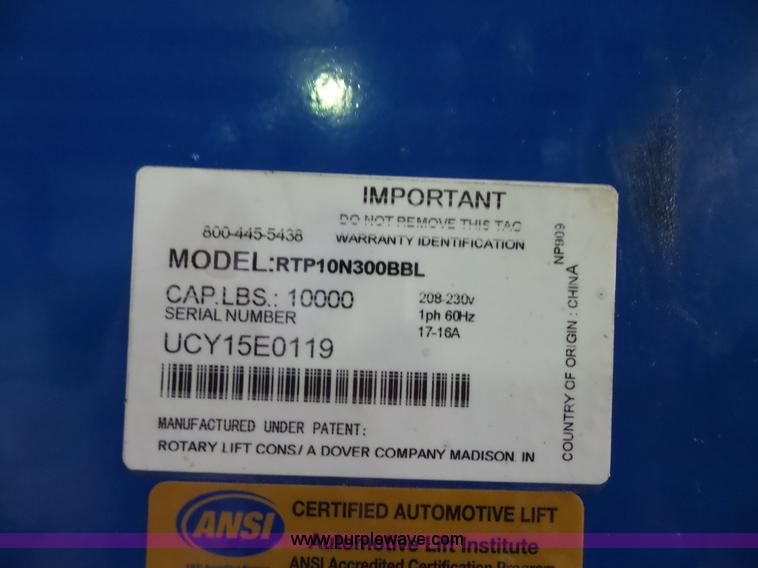 image for item BS9610 Revolution two post car lift