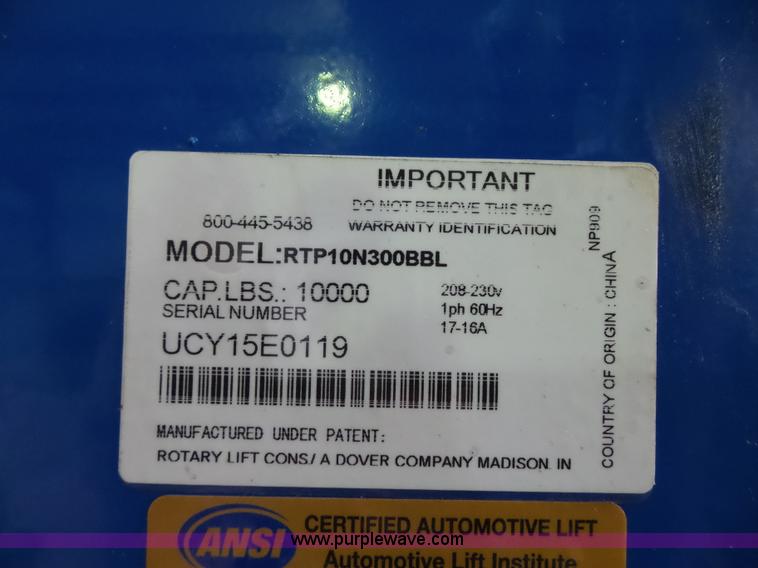 image for item BS9610 Revolution two post car lift