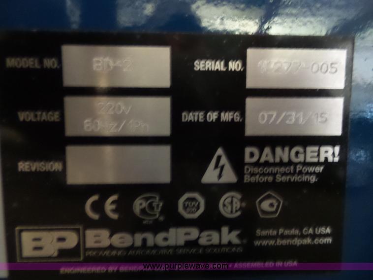 image for item BS9619 BP Bendpac pipe bender