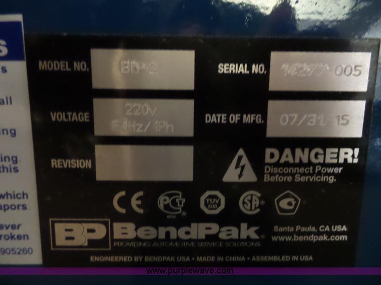 image for item BS9619 BP Bendpac pipe bender