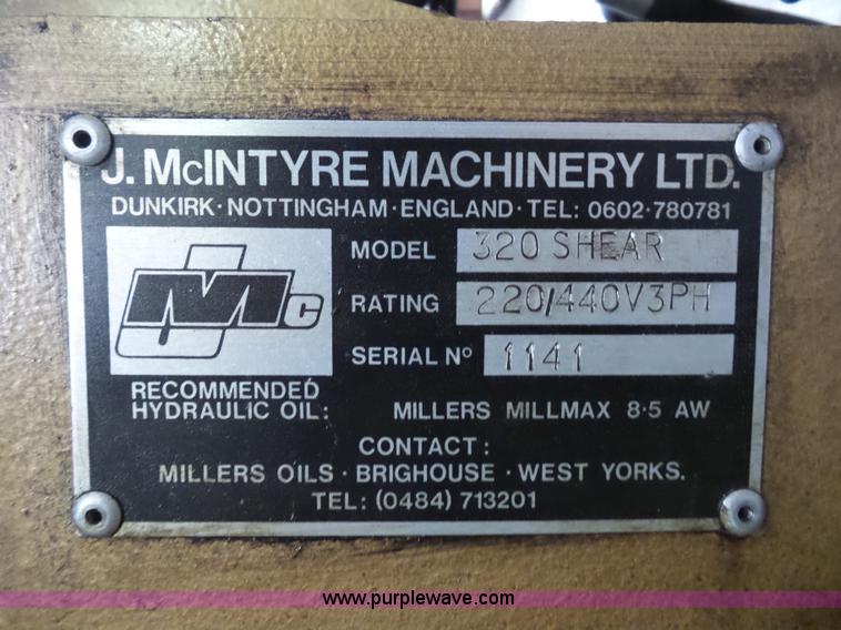 image for item BS9623 JMC 320 shear