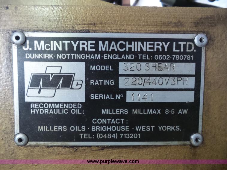 image for item BS9623 JMC 320 shear