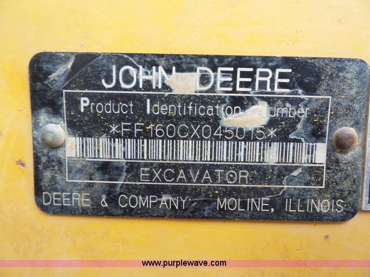 image for item BS9650 2005 John Deere 160C LC excavator