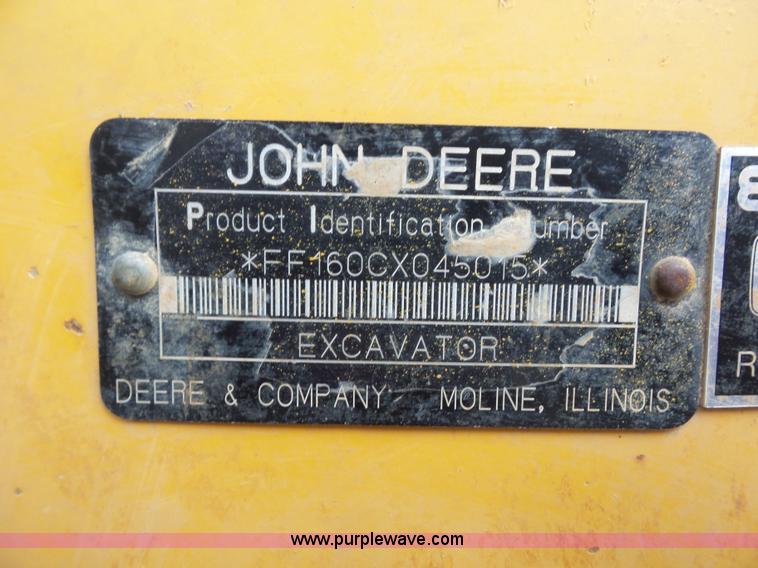 image for item BS9650 2005 John Deere 160C LC excavator