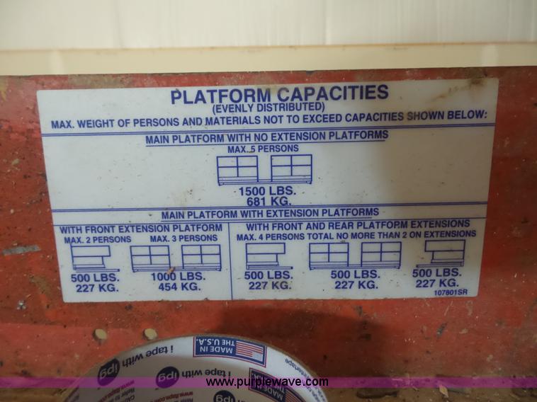image for item BS9658 Skyjack SJ7027 scissor lift