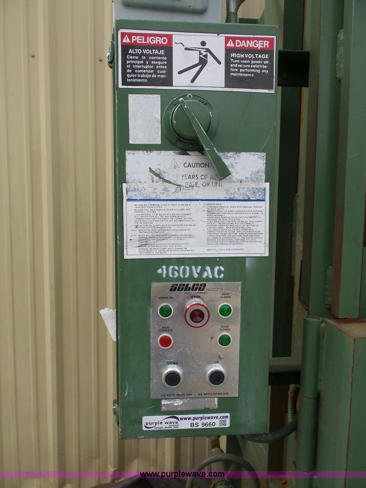 image for item BS9660 Selco Products Inc. cardboard baler