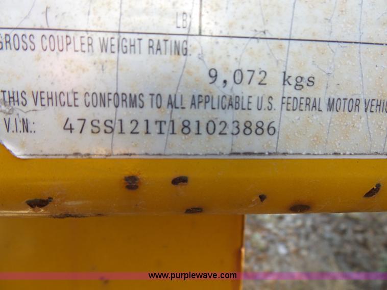 image for item BM9700 2008 Redi Haul ML7460 tilt deck trailer