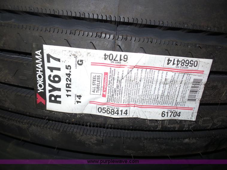 image for item BS9593 (4) Yokohama 11R24.5 tires
