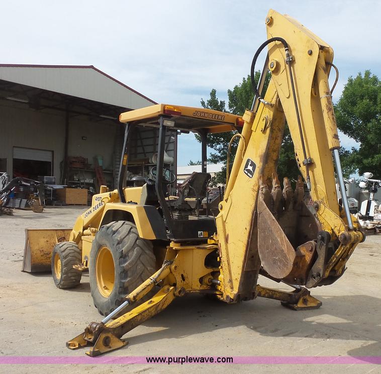 image for item BS9830 1993 John Deere 410D backhoe