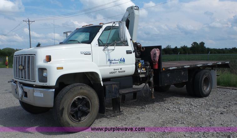 image for item BZ9615 1994 Chevrolet Kodiak flatbed truck